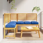 vidaXL Coussins de palette pour siège 6 Pièces Bleu royal 40x40x8 cm Tissu Oxford