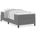 vidaXL Cadre de lit Gris clair 80x200 cm en tissu velours côtelé