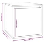 vidaXL Ensemble de meubles de couloir Sonoma gris Bois d'ingénierie