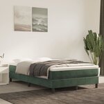 vidaXL Cadre de lit sans matelas vert foncé 120x200 cm velours