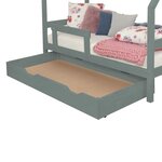 Tiroir de lit 90 x 200 BUDDY - vert sauge
