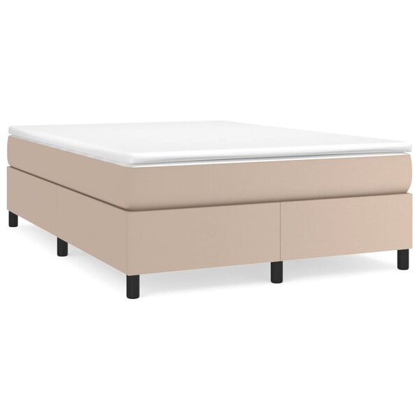 VidaXL Cadre de lit sans matelas cappuccino 140x200 cm similicuir