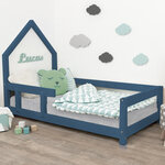 Lit cabane enfant POPPI 80 x 160 bleu marine 2
