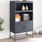 vidaXL Buffet haut anthracite 68 5x38 5x123 5 cm acier