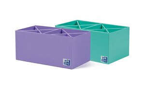 LOT de 4 Oxford Cross Pen Holder 2x4 - Organisateur de stylos - Design en forme de croix - Capacité pour 8 stylos - Idéal pour le bureau