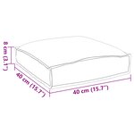 vidaXL Coussins de palette pour siège 2 Pièces Jungle tropicale 40x40x8 cm Tissu Oxford