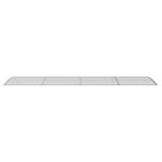 vidaXL Auvent de porte Gris 400x100 cm Polycarbonate