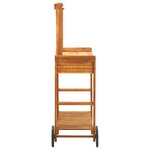 vidaXL Chariot de cuisine de jardin Bois d'acacia 92x43 5x141 5 cm