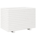 vidaXL Jardinière blanc 70x40x49 5 cm bois de pin massif