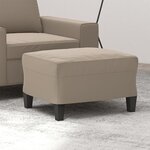 vidaXL Repose-pied Taupe 60x50x41 cm Tissu microfibre