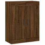 vidaXL Buffet haut Chêne marron 69 5x34x180 cm Bois d'ingénierie