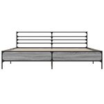 vidaXL Cadre de lit sans matelas sonoma gris 180x200 cm