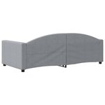 vidaXL Lit de repos sans matelas gris clair 90x190 cm tissu