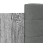 vidaXL Cadre de lit avec tête de lit sonoma gris 90x200 cm
