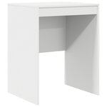 vidaXL Bureau avec rangement blanc en bois d'ingénierie