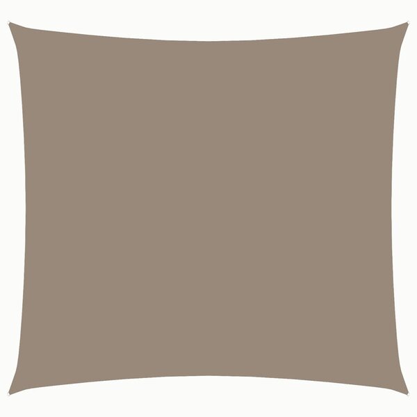 vidaXL Voile de parasol tissu oxford carré 4x4 m taupe
