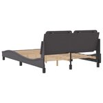 vidaXL Cadre de lit sans matelas gris 120x200 cm similicuir