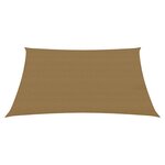 vidaXL Voile d'ombrage 160 g/m² Taupe 3 6x3 6 m PEHD