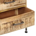vidaXL Coffre à tiroirs 45x35x106 cm Bois de manguier massif