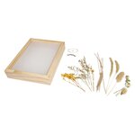 Kit Cadre bois Fleurs séchées   FSC 100