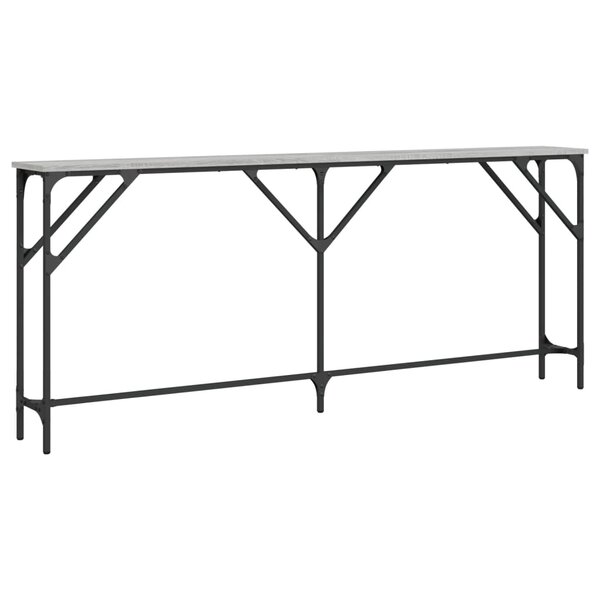 vidaXL Table console sonoma gris 180x23x75 cm bois d'ingénierie