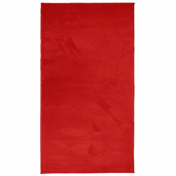 vidaXL Tapis OVIEDO à poils courts rouge 60x110 cm