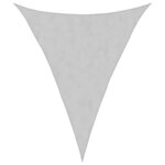 vidaXL Voile d'ombrage gris clair 3x4x4 m 100  polyester oxford