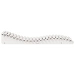 vidaXL Chaise longue blanc 205x80x31 5 cm bois massif de pin