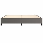 vidaXL Cadre de lit sans matelas gris 200x200 cm similicuir