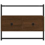vidaXL Meuble TV mural chêne marron 60 5x30x51 cm bois d'ingénierie