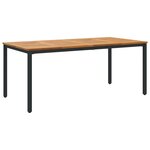 vidaXL Ensemble de salle à manger de jardin 7 pièces en bois massif d'acacia et métal
