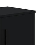 vidaXL Meuble TV noir 180x34x41 cm bois d'ingénierie