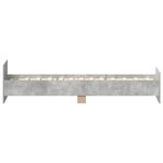 vidaXL Cadre de lit sans matelas gris béton 75x190 cm