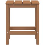 vidaXL Table de jardin Adirondack Marron 38x38x46 cm PEHD