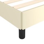 vidaXL Cadre de lit avec tête de lit Crème 80x200 cm Similicuir