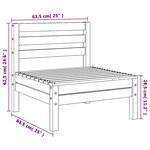 vidaXL Canapés centraux de jardin 4 Pièces marron miel bois de pin massif