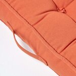 Coussin d'assise rehausseur en coton Terracotta  50 x 50 x 10 cm - HOMESCAPES