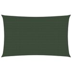 vidaXL Voile d'ombrage 160 g/m² Vert foncé 4x6 m PEHD