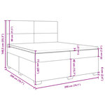 vidaXL Sommier à lattes de lit avec matelas Rose 200x200 cm Velours