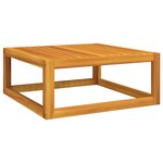 vidaXL Salon de jardin 4 Pièces avec coussins gris clair bois massif