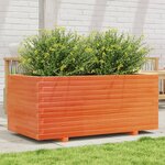vidaXL Jardinière cire marron 110x60x49 5 cm bois de pin massif