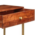 vidaXL Table console 100x35x76 cm Bois d'acacia massif