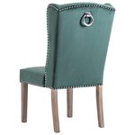 vidaXL Chaises à manger lot de 2 Vert foncé Velours