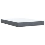vidaXL Sommier à lattes de lit et matelas Gris foncé 140x200cm Velours
