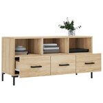vidaXL Meuble TV chêne sonoma 102x36x50 cm bois d'ingénierie