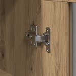 vidaXL Meubles muraux 2 Pièces Chêne Artisan 69 5x34x90 cm Bois d'ingénierie