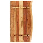 vidaXL Dessus de meuble-lavabo de salle de bain Acacia 100x52x2 5 cm