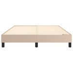 vidaXL Cadre de lit sans matelas cappuccino 140x190 cm similicuir