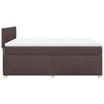 vidaXL Sommier à lattes de lit avec matelas Marron foncé 160x200 cm