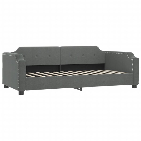 vidaXL Lit de repos gris foncé 80x200 cm tissu